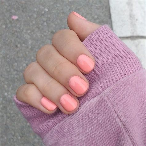 gel nail polish in pastel peach Nails | art | girl | polish | cute ...