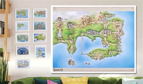 Pokémon Center’s Region Map Posters - PocketMonsters.Net