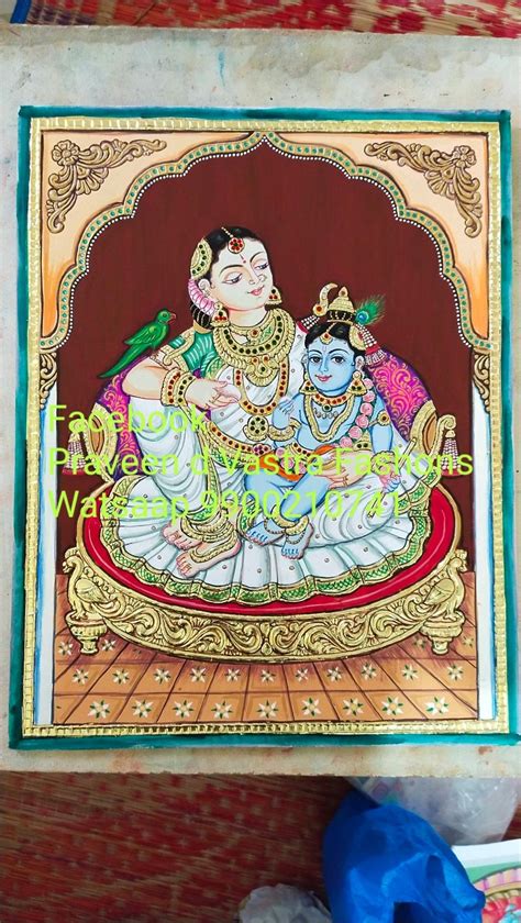 Yashoda krishna | Tanjore painting, Painting, Yashoda krishna