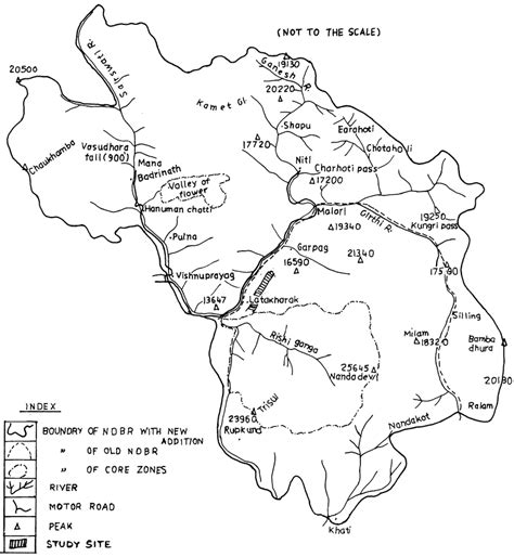 Map of Nanda Devi Biosphere Reserve with new addition. | Download Scientific Diagram