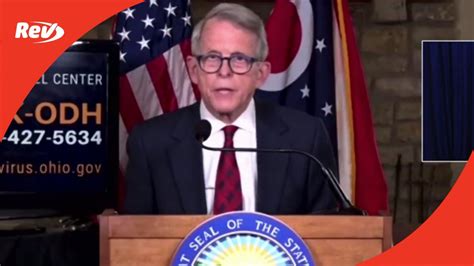 Ohio Gov. Mike DeWine COVID-19 Press Conference Transcript December 15 | Rev Blog