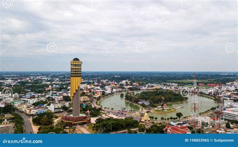 Roi Et, Thailand.101 Town Aerial View Landmark in the Park Stock Image - Image of pipe, isan ...