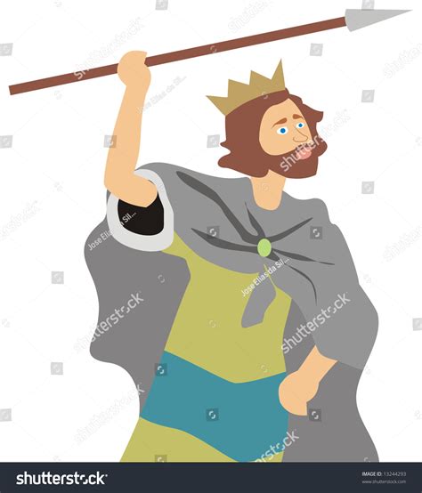 Art Illustration King David Bible Stock Vector 13244293 - Shutterstock