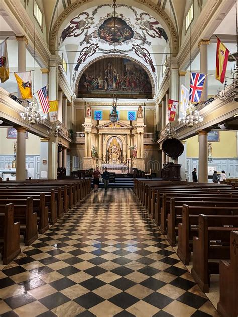 Interior Vertical of St Louis Cathedral in New Orleans, Louisiana ...