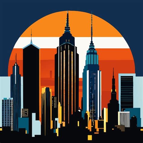 Premium Vector | New york city skyline