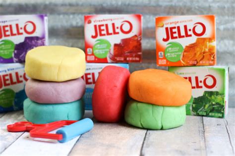 Homemade Jello Playdough Recipe - 24hourfamily.com