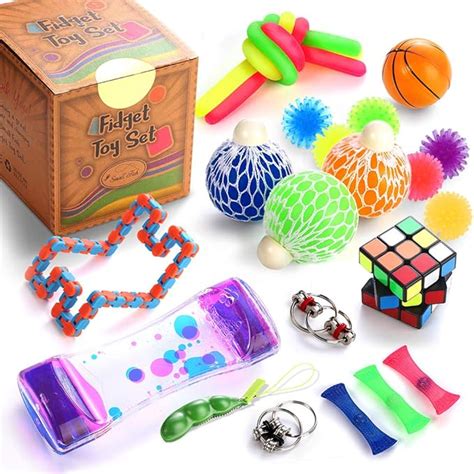 Anxiety Fidget Toys / 24 Pcs Sensory Toys Set Relieves Stress Anxiety ...