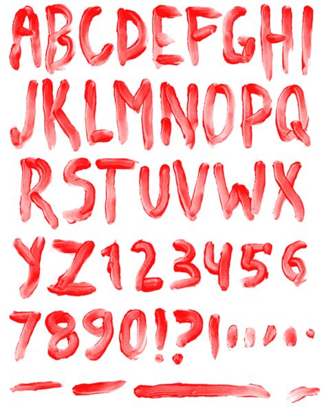 Blood Font - Handmadefont