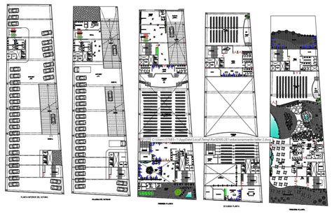 Business Center Floor Plans DWG File - Cadbull