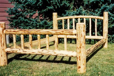 Wood Log Bed Frame Plans - Image to u