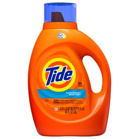 Tide Clean Breeze Liquid Laundry Detergent, 92 fl oz - King Soopers