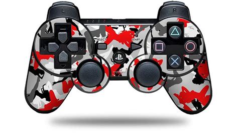 Sony PS3 Controller Skins Sexy Girl Silhouette Camo Red | WraptorSkinz