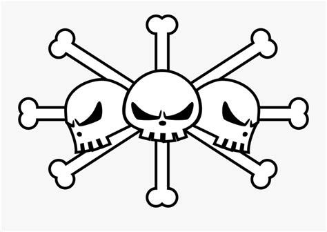 Drawn Pirate Blackbeard - Blackbeard Pirate Flag One Piece , Free Transparent Clipart - ClipartKey