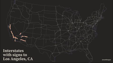 Map of highway signs – FlowingData