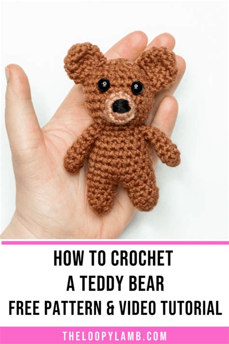 How to Crochet a Teddy Bear - Free Amigurumi Pattern - The Loopy Lamb