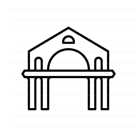 Banjul – Gambia: Arch 22 (outline) - Landicons