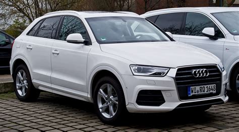 Файл:Audi Q3 quattro Sport (Facelift) – Frontansicht, 3. Januar 2016, Düsseldorf.jpg — Вікіпедія