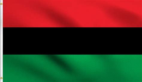 Buy DMSE Pan-African UNIA African American Black Liberation Flag 3X5 Ft Foot 100% Polyester 100D ...