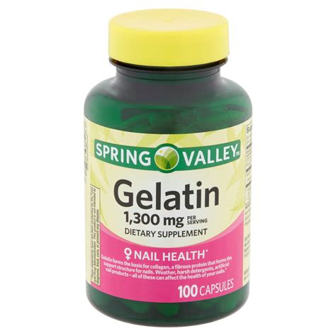 Spring Valley Gelatin Capsules, 1,300 mg, 100 count - Walmart.com ...