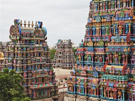 Le temple dravidien de Madurai. - Voyage to India