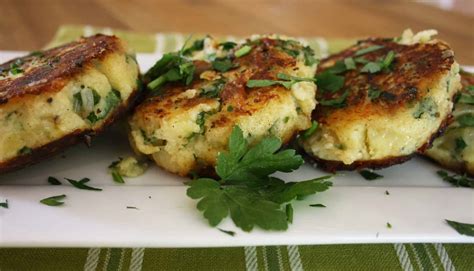 Cheese and Onion Potato Cakes - Chez Le Rêve Français