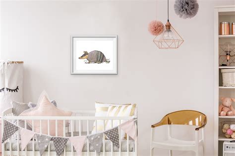 Armadillo Art Print / Armadillo Decor / Armadillo Wall Art / - Etsy