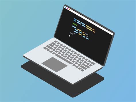 Animated coding laptop by Hamza Khuswan on Dribbble