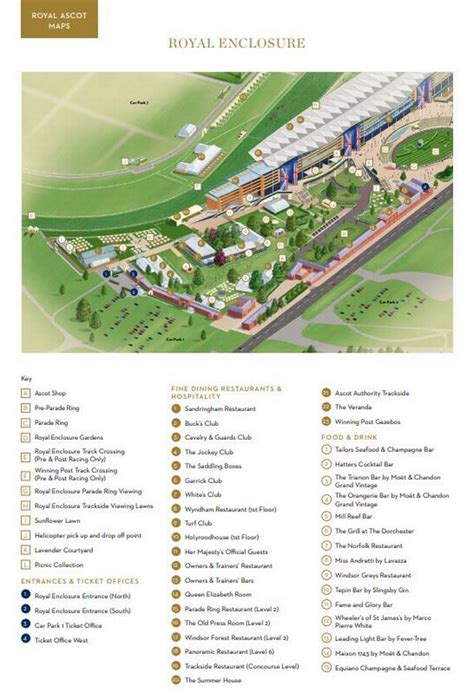 Royal Ascot Enclosure Map