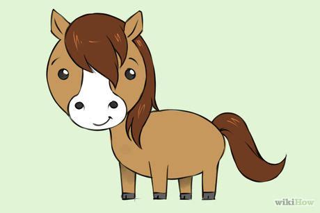 How to Draw a Horse | Easy animal drawings, Cute baby horses, Horse cartoon