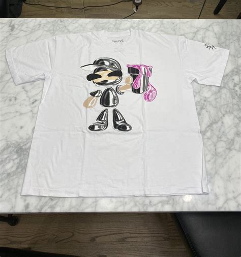 Rare Yeat Merch 2Alive Luh Crankem Tee t-shirt White XL | Grailed