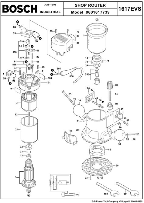 Bosch 1617Evs.739 Shop Router (060 1617 739) | Model Schematic Parts ...