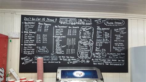 Menu at Filling Station fast food, Longniddry