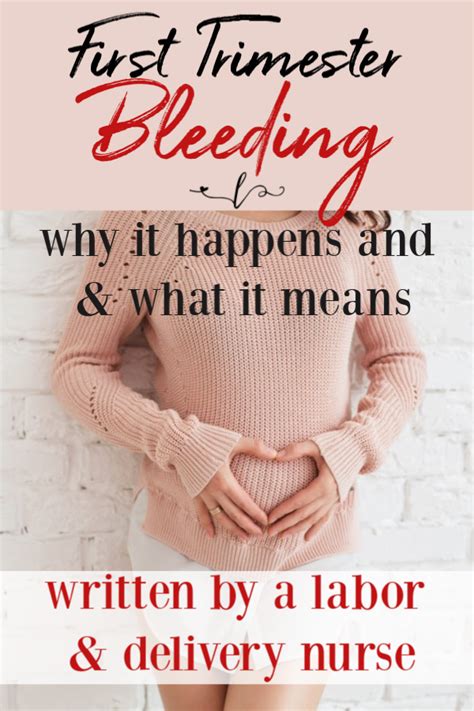 First Trimester Bleeding - Why It Happens and What It Means » A Life In Labor