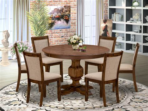 East West Furniture F3MZ7-N04 7 Piece Modern Dining Table Set Consist – East West Furniture Main ...