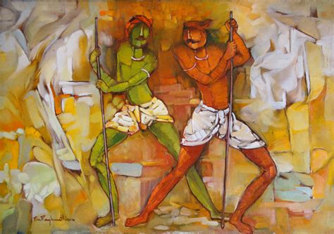 modern art paintings | Pon Raghunathan’s Latest painting | Pon ...