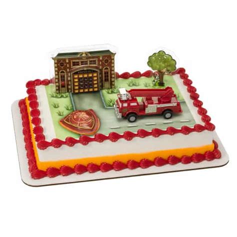 Fire Truck & Station DecoSet® - Cake Decor Etc