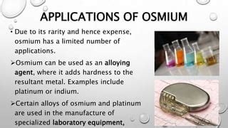 Apps of osmium and iridium | PPT