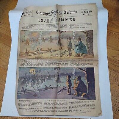 VINTAGE 1937 REPRINT OF 1912 CHICAGO TRIBUNE INJUN SUMMER | eBay