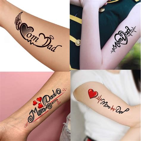 Top 53+ mom dad tattoo heartbeat - in.cdgdbentre