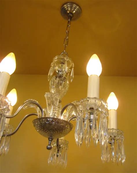 VINTAGE LIGHTING 1940S crystal chandelier $1,800.00 - PicClick