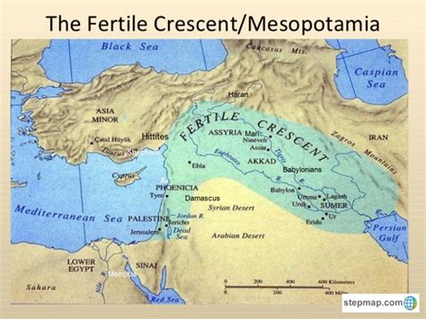 StepMap - Fertile Crescent/Mesopotamia - Landkarte für Israel