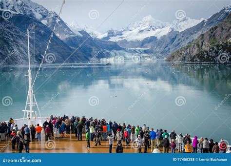 Cruise Ship Passengers in Glacier Bay National Park Editorial Stock Photo - Image of ocean ...