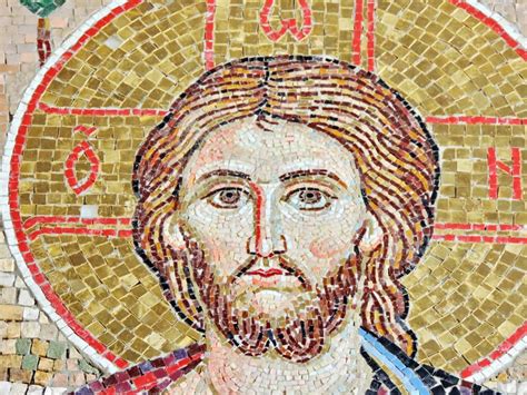 Free picture: art, Christ, christianity, mosaic, religion, creation, wall, old