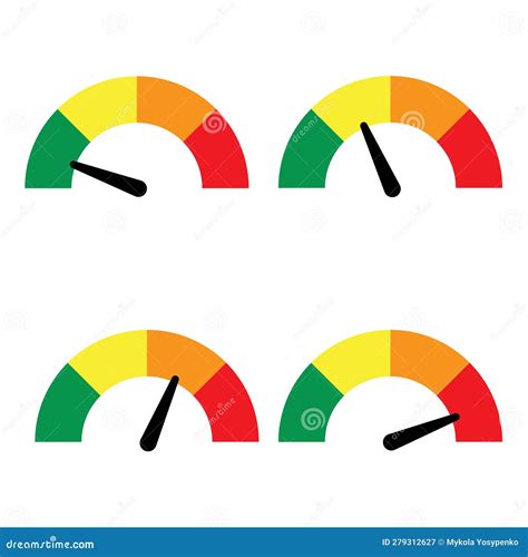 Colorful Speedometer Collection. Download Progress Indicator Stock Vector - Illustration of ...