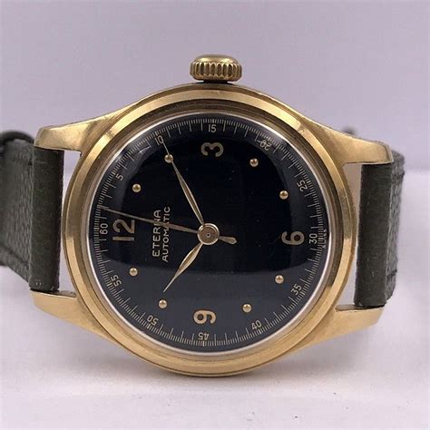 ETERNA VINTAGE CLASSIC"S WATCH GOLD 18CT BUMPER AUTO SCREWBACK CASE