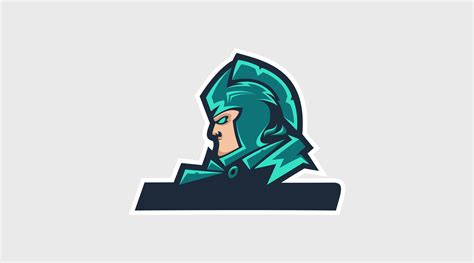 Warrior head logo abstract vector template By GraphicHouse | TheHungryJPEG