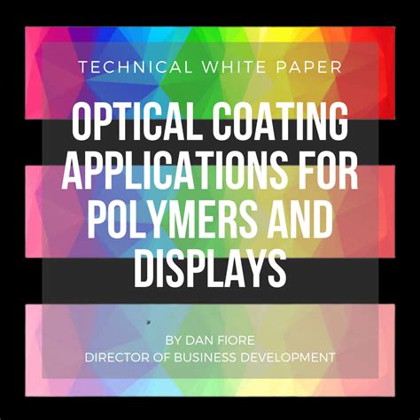 Optical Coating Applications for Polymers and Displays