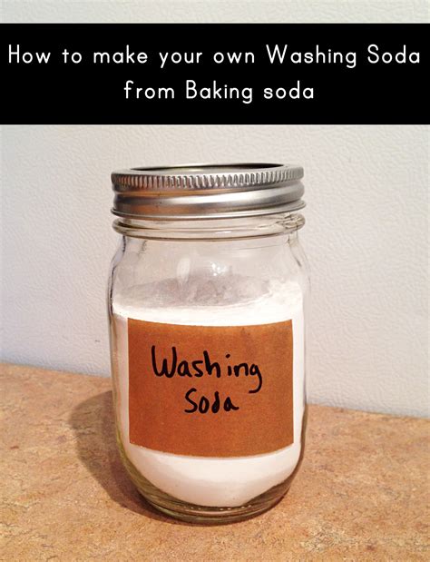 Homemade washing soda from baking soda (for use in homemade laundry detergent and homemade dish ...