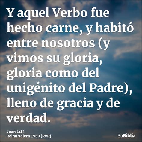 Juan 1:14 - Biblia