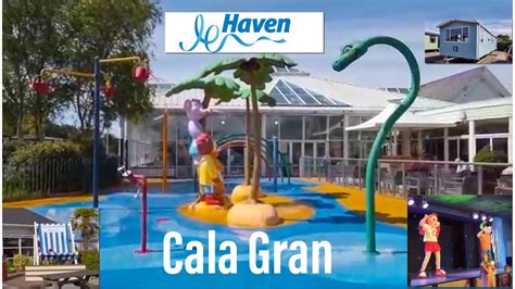 Cala Gran Haven holiday park tour caravan, site, pool & enterainment team seaside squad - YouTube